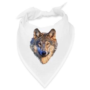 wolf wolfes wolves tribal136 - Bandana - Weiß - Vorne