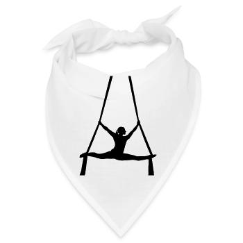 Akrobatin Silhouette - Bandana - Weiß - Vorne