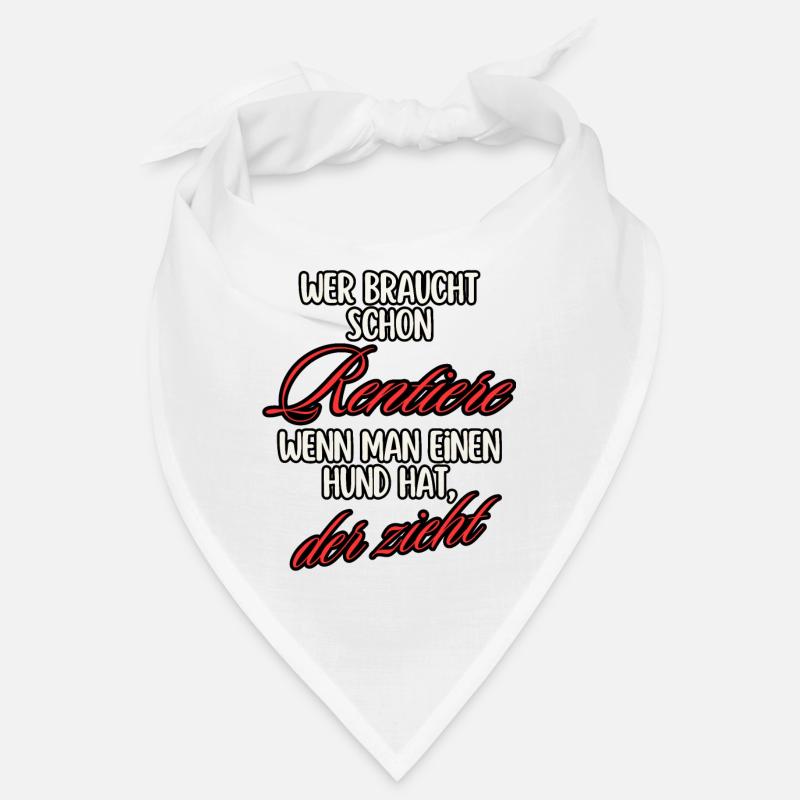 Who needs REINDEER when you have a dog, he pulls Bandana