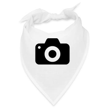 Kamera - Bandana - Weiß - Vorne