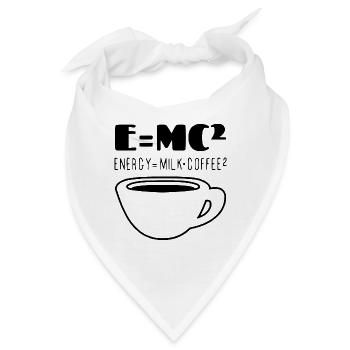 E=mc^2 das Caffe der Physiker - Bandana - Weiß - Vorne