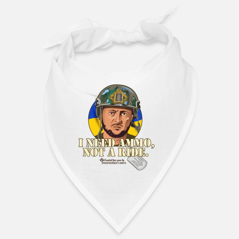 Zelensky quote ammunition carpooling Bandana
