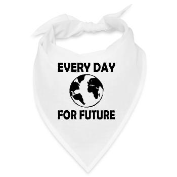 Every day for future - Bandana - Weiß - Vorne