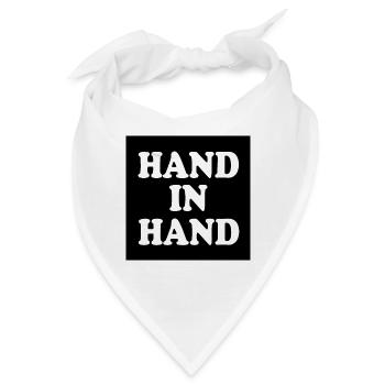 Hand in hand - Bandana - Weiß - Vorne