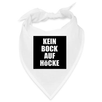 kein bock auf höcke - Bandana - Weiß - Vorne