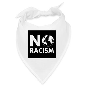 No racism - Bandana - Weiß - Vorne