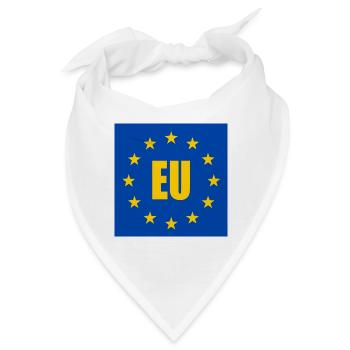 Eu - europa - Bandana - Weiß - Vorne