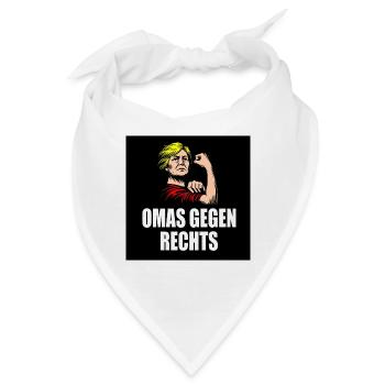 Omas gegen rechts - Bandana - Weiß - Vorne