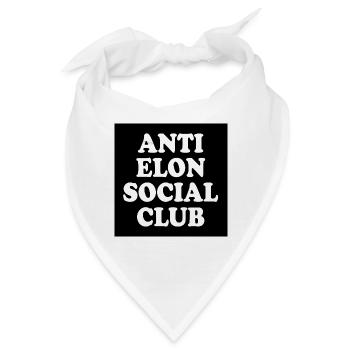 anti elon social club - Bandana - Weiß - Vorne