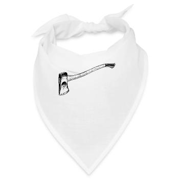 Axt - Bandana - Weiß - Vorne