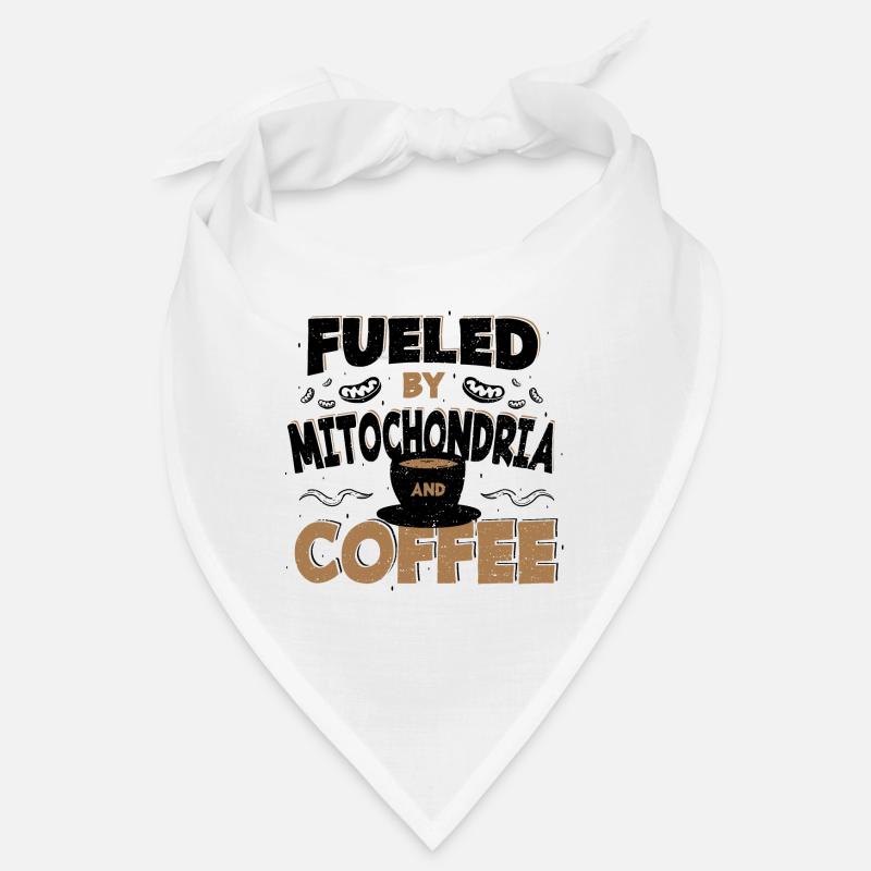 Fueled By Mitochondria And Coffee - Kaffee Bandana