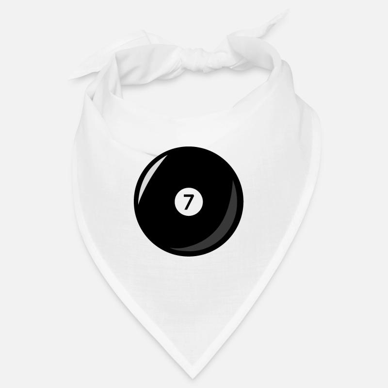 Billardkugel 7 schwarze Billard sieben Bandana