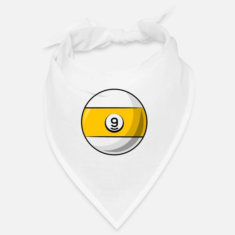 Billardkugel 9 gelb Billard neun Bandana