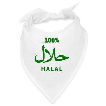 Halal - Bandana - Weiß - Vorne