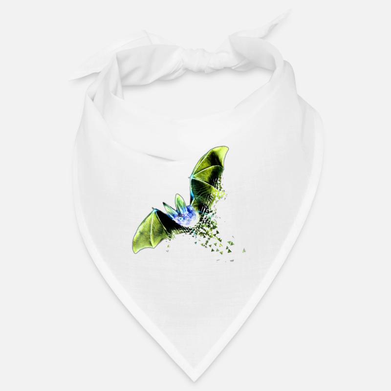 Fledermaus - Bandana - Weiß
