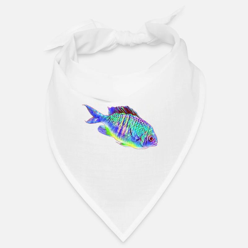 Fisch - Bandana - Weiß