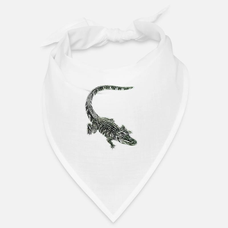 Alligator - Bandana - Weiß