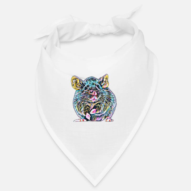Ratte - Bandana - Weiß