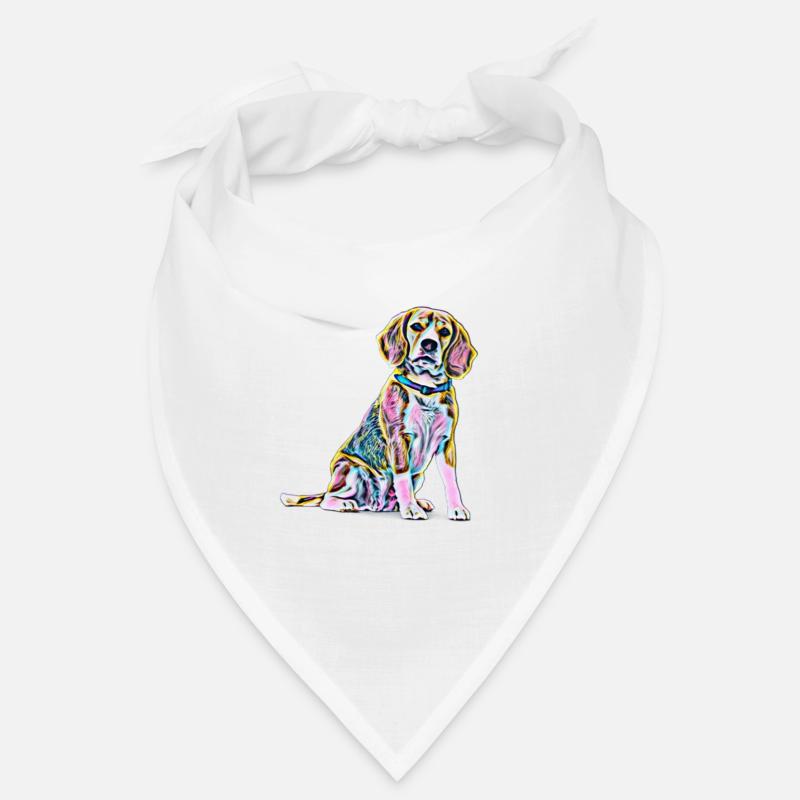 Beagle - Bandana - Weiß