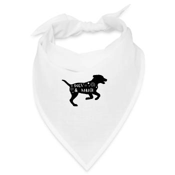 Hunde & Karate - Bandana - Weiß - Vorne