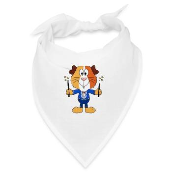 ZAUBERER - ZAUBERN - MAGIER - MEERSCHWEINCHEN - Bandana - Weiß - Vorne