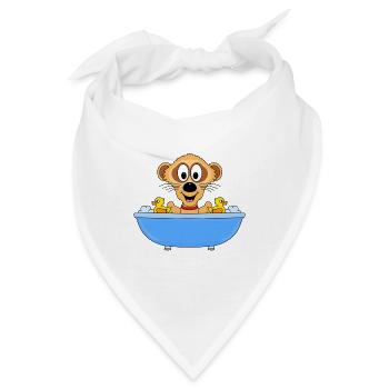 ERDMÄNNCHEN - BADEWANNE - BADEENTEN - BADEN - Bandana - Weiß - Vorne