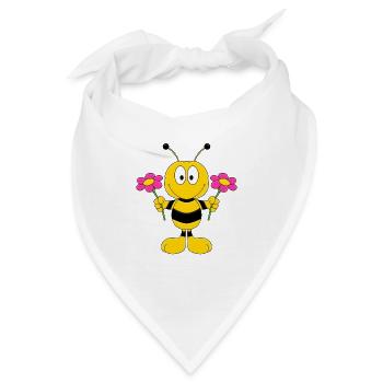 BIENE - BLUMEN - BIENCHEN MIT BLÜMCHEN - Bandana - Weiß - Vorne