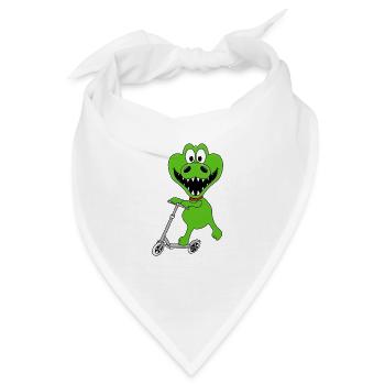 KROKODIL - ROLLER - TIER - TIERISCH - Bandana - Weiß - Vorne