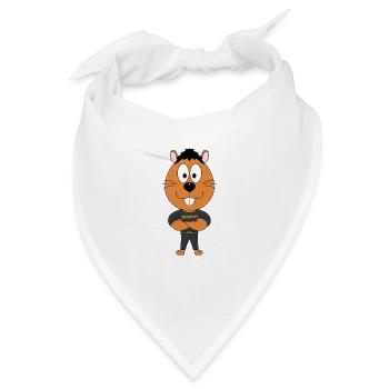 SECURITY - BODYGUARD - BIBER - OTTER - MARDER - Bandana - Weiß - Vorne