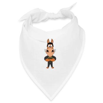 PFERD - PONY - SECURITY - BODYGUARD - TÜRSTEHER - Bandana - Weiß - Vorne