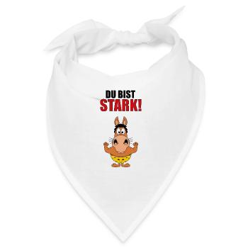 PFERD - PONY - BODYBUILDING - DU BIST STARK! - Bandana - Weiß - Vorne
