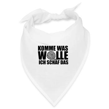 KOMME WAS WOLLE ICH SCHAF DAS - MUTMACHER - SCHAFE - Bandana - Weiß - Vorne
