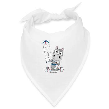 NASHORN - KITESURFER - KITEN - KITE - KITER - Bandana - Weiß - Vorne