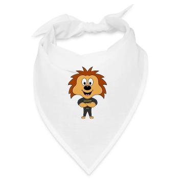 IGEL - SECURITY - BODYGUARD - TÜRSTEHER - TIER - Bandana - Weiß - Vorne