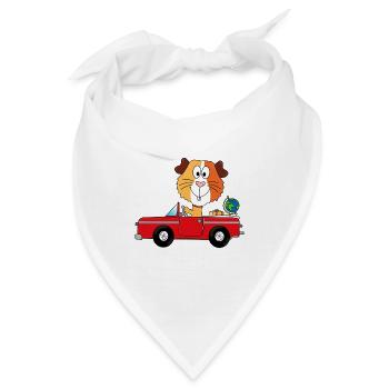 WELTENBUMMLER - MEERSCHWEINCHEN - REISE - URLAUB - Bandana - Weiß - Vorne