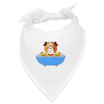 MEERSCHWEINCHEN - BADEN - BADEWANNE - BADEENTEN - Bandana - Weiß - Vorne