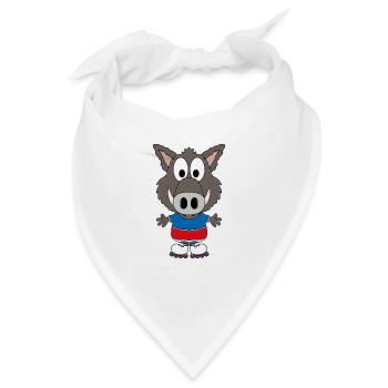 WILDSCHWEIN - INLINER - INLINE SKATES - SPORT - Bandana - Weiß - Vorne
