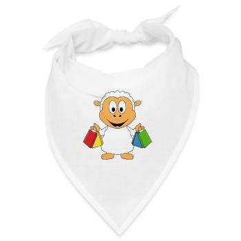 SCHAF - SHOPPING - TIER - TIERISCH - Bandana - Weiß - Vorne