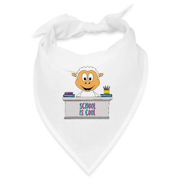 SCHAF - SCHULE - SCHÜLER - LEHRER - TIER - Bandana - Weiß - Vorne