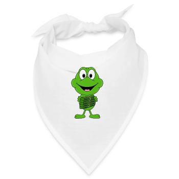 KNALLFROSCH - SILVESTER - NEUJAHR - FEUERWERK - Bandana - Weiß - Vorne