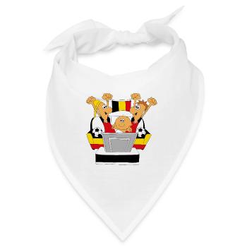 FUßBALL - WELTMEISTERSCHAFT - BELGIEN - BELGIUM - Bandana - Weiß - Vorne