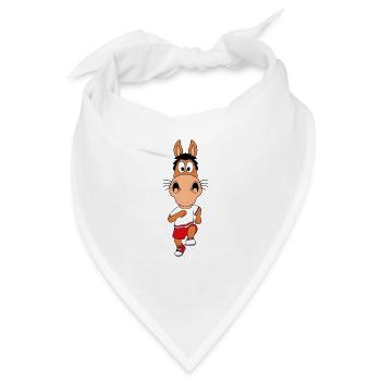 PFERD - PONY - LAUFEN - SPORT - FITNESS - JOGGEN - Bandana - Weiß - Vorne