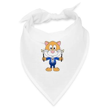 HAMSTER - ZAUBERER - ZAUBERN - ZAUBEREI - MAGIER - Bandana - Weiß - Vorne