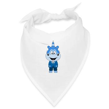 BRÄUTIGAM - HOCHZEIT - HEIRATEN - EINHORN - LIEBE - Bandana - Weiß - Vorne