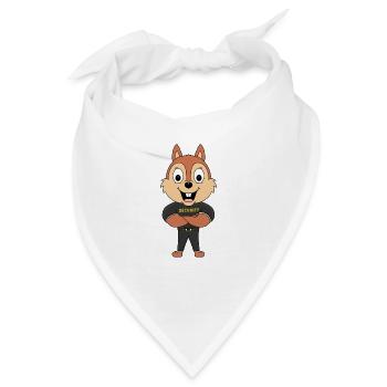 EICHHÖRNCHEN - SECURITY - TIER - TIERISCH - Bandana - Weiß - Vorne
