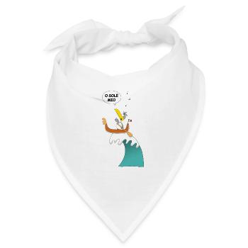 MÖWE - ITALIEN - GONDOLIERE - SURFER - O SOLE MIO - Bandana - Weiß - Vorne