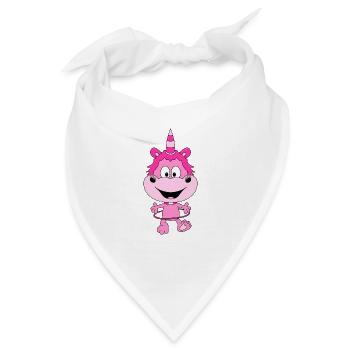 EINHORN - HULA-HOOP - FIT - FITNESS - SPORT - Bandana - Weiß - Vorne