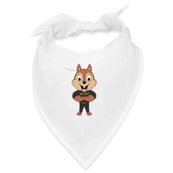 EICHHÖRNCHEN - SECURITY - TIER - TIERISCH - Bandana - Weiß - Vorne