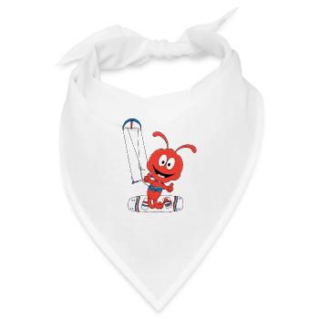 KITESURFEN - KITER - KITE - KITEN - AMEISE - TIER - Bandana - Weiß - Vorne