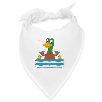 ENTE - POOL - PLANSCHBECKEN - SOMMER - SHAKA - FUN - Bandana - Weiß - Vorne